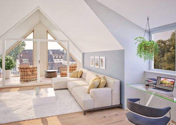 Home Office in der Gaube