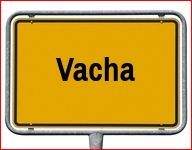 Ortsschild Vacha