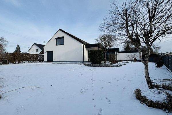 Pool, Trampolin, Beete