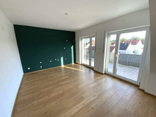 Wohnen mit Blick auf Balkon