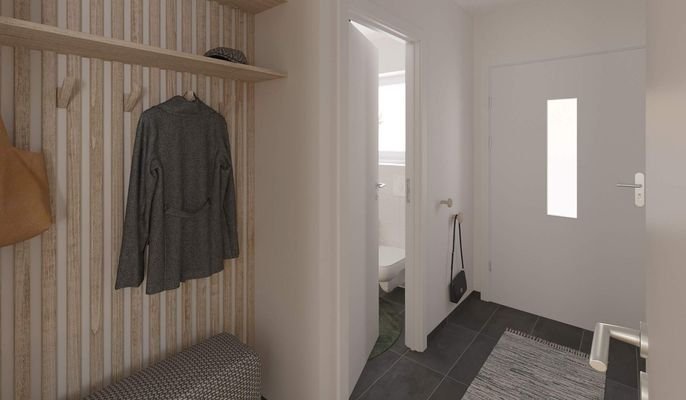 Heller und freundlicher Eingangsbereich