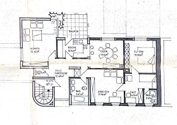 Grundriss Obergeschoss