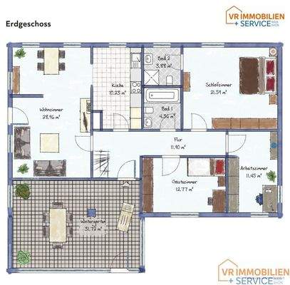 Grundrisss Erdgeschoss