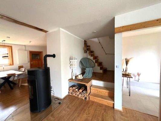 Treppenaufgang/Kamin