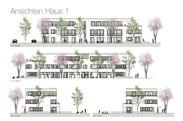 Ansicht Mehrfamilienhaus 1