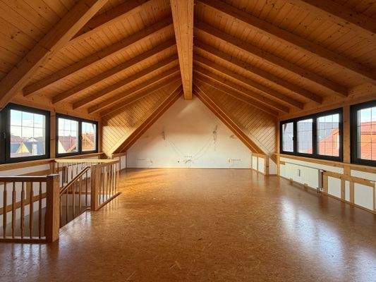 Offenes Dachgeschoss. 