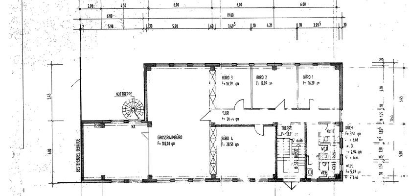 Grundriss 2.OG Büro