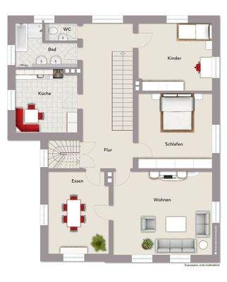 Grundriss Obergeschoss