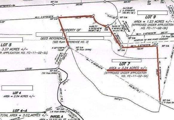 Vermessungsplan Lot 7