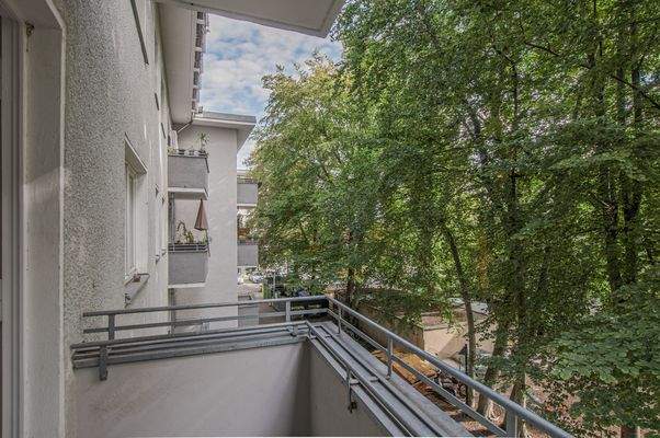 Blick vom Balkon (Beispiel)