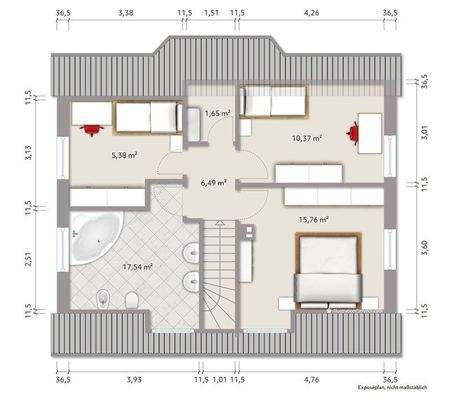 Grundriss Dachgeschoss