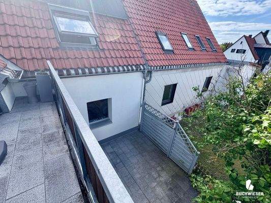 Balkon Richtung Vorderhaus