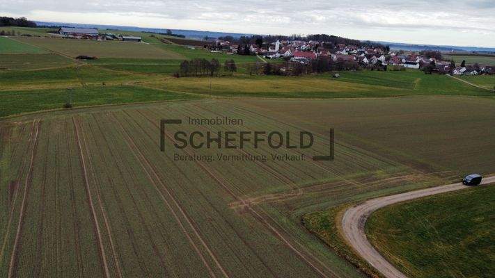 Ackerfläche Luftbildaufnahme