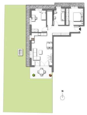 Grundriss W03 - Erdgeschoss (kein Maßstab - Details können abweichen)
