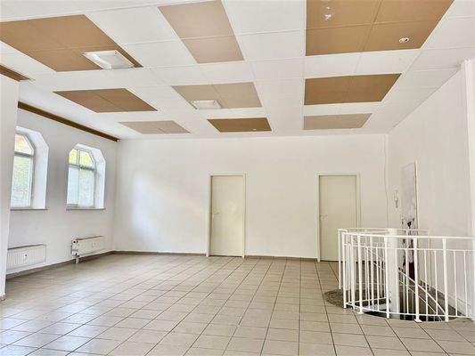 Blick zu den Einzelzimmern