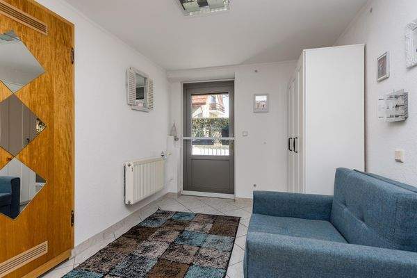 Ausgang zum Garten im Kellergeschoss