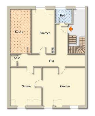 2. Obergeschoss - Haus Nr. 3