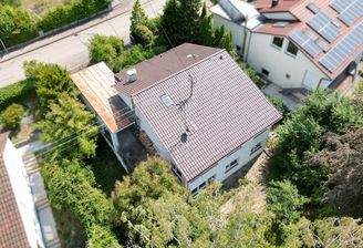 seitliche Vogelperspektive