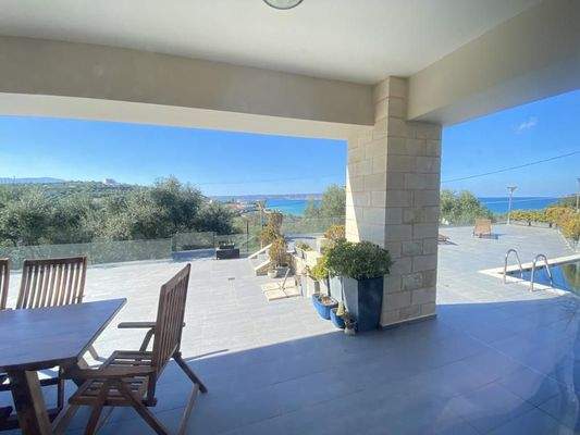 Kreta, Kera: Elegante Steinvilla mit Meerblick und Hamam zu verkaufen