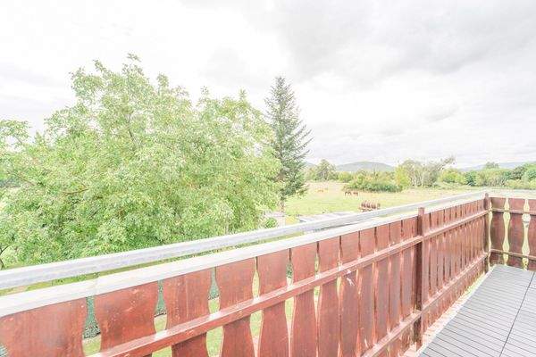 Ausblick vom Balkon Anbau 