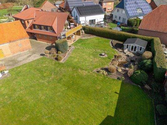 Luftbild Garten + Nebengebäude(wird abgerissen)