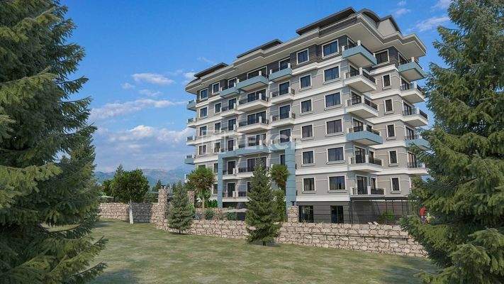 Flats 500 m from the Sea in Alanya Demirtaş