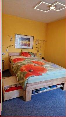 Schlafnische mit Schubladen