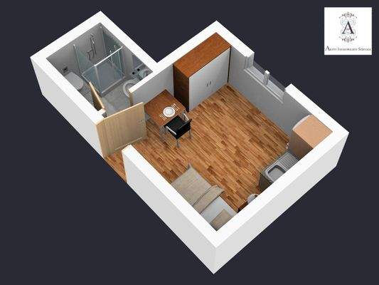 3 D Plan der Wohnung