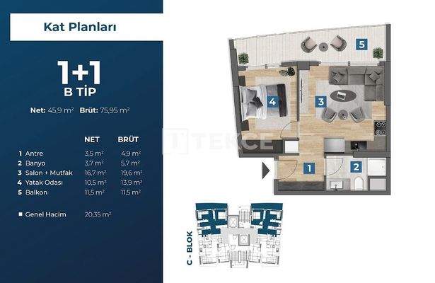 Panoramic Views Apartments in a Complex with a Pool in İzmir