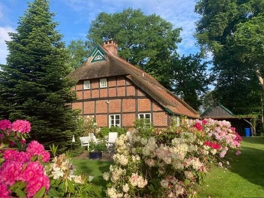 Ansicht hinten mit Sitzecke