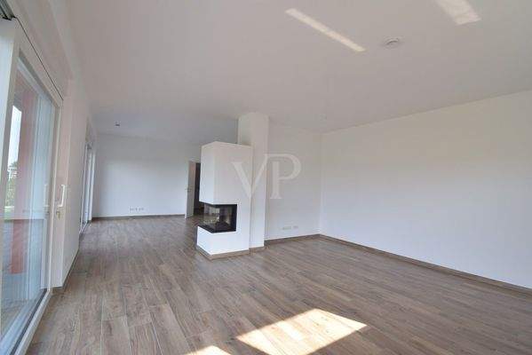 Wohn-Essbereich mit Kamin