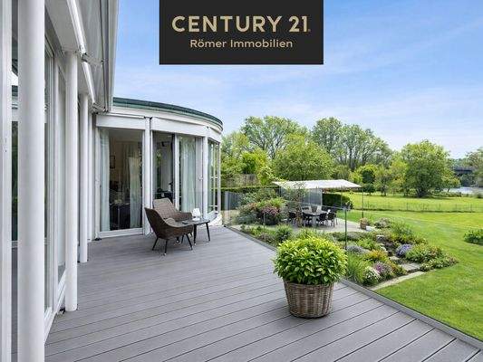 Privater Balkon mit Ausrichtung zur Ems