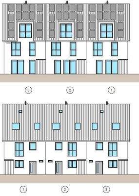 Ansicht Norden-Süden