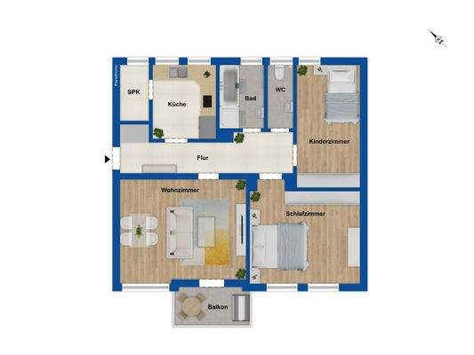 Grundriss 1. Obergeschoss