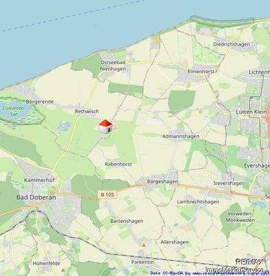 Lageplan mit umliegenden Ortschaften