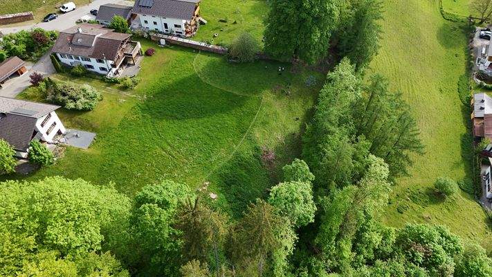 Grundstück von oben