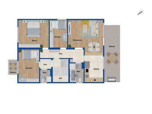 Grundriss Obergeschoss