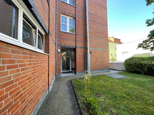 Rückseite des Gebäudes