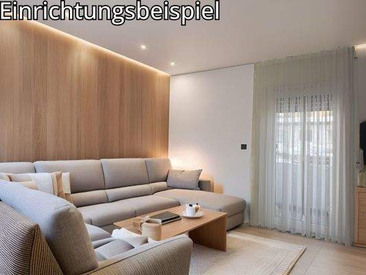 Wohnbereich mit Zugang zu Balkon