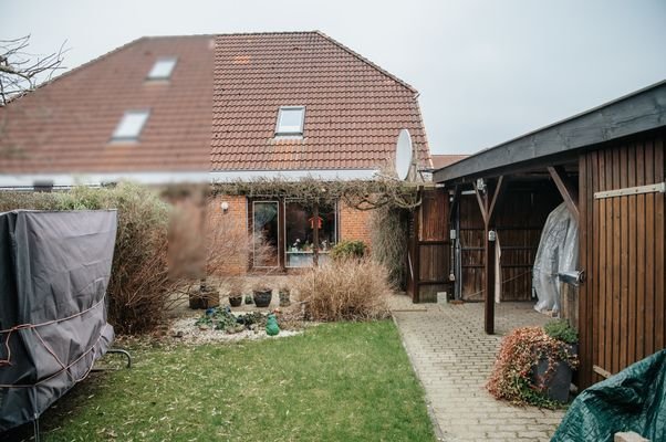 Rückansicht vom Haus