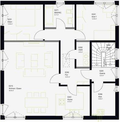 Grundriss Obergeschoss