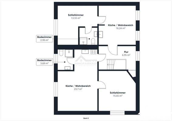 Grundriss 2. Obergeschoss