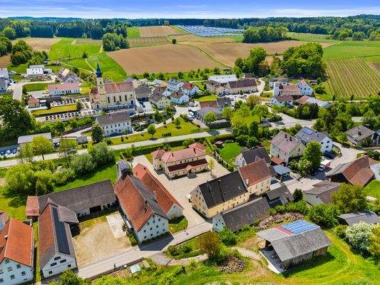 Luftbild über das Areal