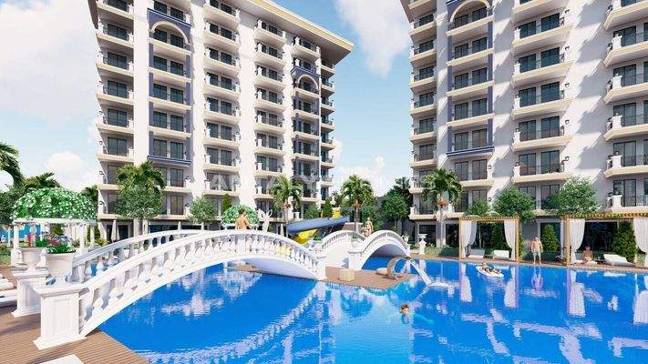 Apartments in a Luxury Complex Near Beach in Avsallar Alanya
