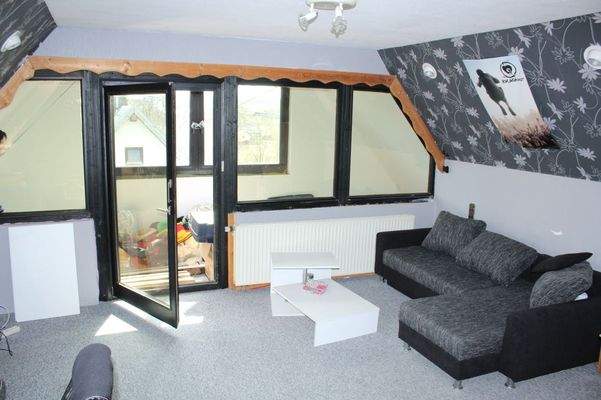 Wohn-Loggia im Dachgeschoss