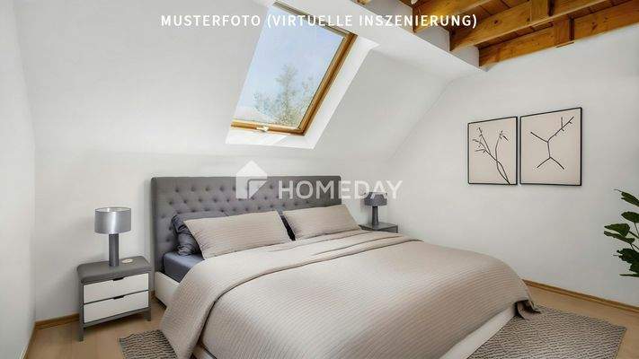 1. OG Schlafzimmer 1-Musterfoto (virtuelle Inszenierung)2