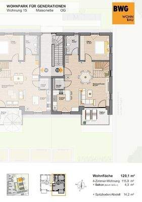 Wohnung 15 Obergeschoss