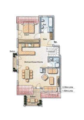 Grundriss 1. Dachgeschoss