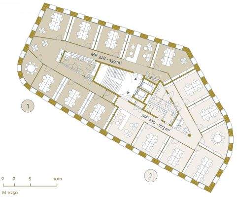 BT B 1. - 4. OG 2-Teilung