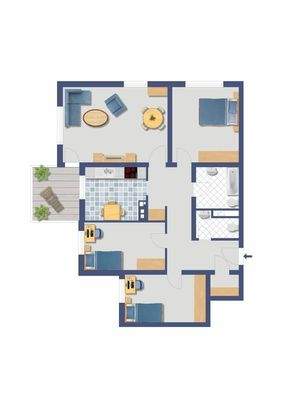 WE 16 - Grundriss gestaltet